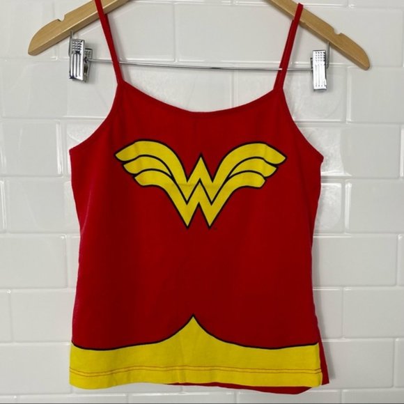 Tops - WONDER WOMAN Signature ‘W’ Logo Cropped Tank
